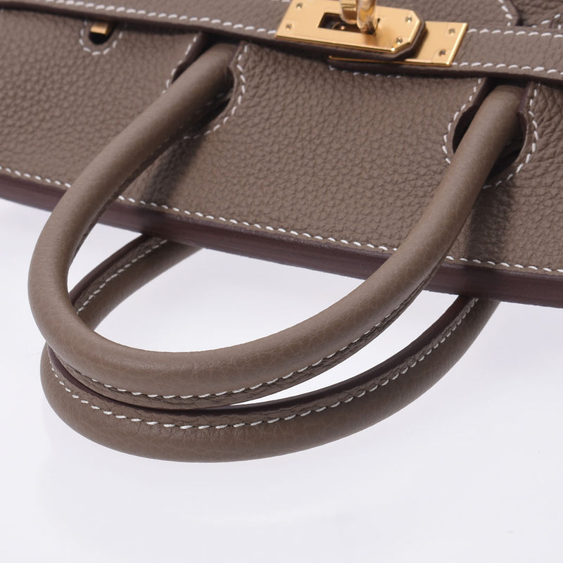 Hermes Hermes Burkin 25 Ethpop Palladium Bracket Z Engraved (around 2021) Women's Togo Handbag New Silgrin