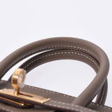 Hermes Hermes Burkin 25 Ethpop Palladium Bracket Z Engraved (around 2021) Women's Togo Handbag New Silgrin