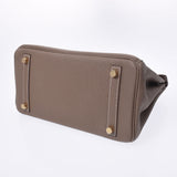 Hermes Hermes Burkin 25 Ethpop Palladium Bracket Z Engraved (around 2021) Women's Togo Handbag New Silgrin