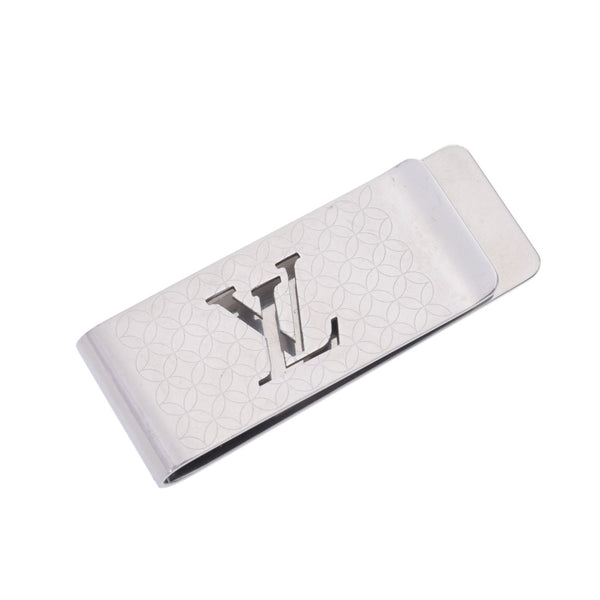 Louis Vuitton Louis Vuitton Pan Bie Champs Elysees LV Logo Silver Unisex SV Money Clip B Rank Used Silgrin