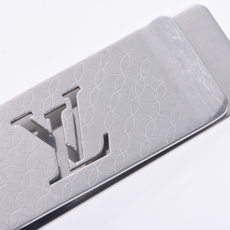 Louis Vuitton Louis Vuitton Pan Bie Champs Elysees LV Logo Silver Unisex SV Money Clip B Rank Used Silgrin