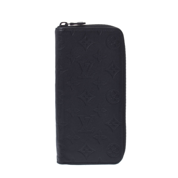 Louis Vuitton Monogram shadow zippy wallet vernal black m62902 Mens Leather Wallet