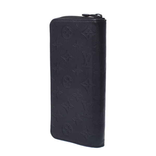 Louis Vuitton Monogram shadow zippy wallet vernal black m62902 Mens Leather Wallet