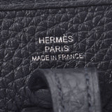 Hermes Hermes Evelin TPM黑色银色支架Z刻（2021左右）女士Triyo Clomance单肩包新水池