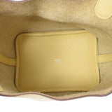 HERMES エルメス ピコタンロック PM  ジョーヌプッサン(黄色) シルバー金具 X刻印(2016年頃) レディース トリヨンクレマンス ハンドバッグ ABランク 中古 銀蔵