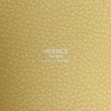 HERMES エルメス ピコタンロック PM  ジョーヌプッサン(黄色) シルバー金具 X刻印(2016年頃) レディース トリヨンクレマンス ハンドバッグ ABランク 中古 銀蔵