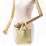 HERMES エルメス ピコタンロック PM  ジョーヌプッサン(黄色) シルバー金具 X刻印(2016年頃) レディース トリヨンクレマンス ハンドバッグ ABランク 中古 銀蔵