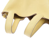 HERMES エルメス ピコタンロック PM  ジョーヌプッサン(黄色) シルバー金具 X刻印(2016年頃) レディース トリヨンクレマンス ハンドバッグ ABランク 中古 銀蔵