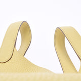 HERMES エルメス ピコタンロック PM  ジョーヌプッサン(黄色) シルバー金具 X刻印(2016年頃) レディース トリヨンクレマンス ハンドバッグ ABランク 中古 銀蔵