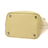 HERMES エルメス ピコタンロック PM  ジョーヌプッサン(黄色) シルバー金具 X刻印(2016年頃) レディース トリヨンクレマンス ハンドバッグ ABランク 中古 銀蔵