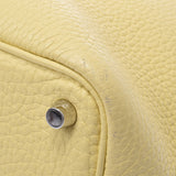 HERMES エルメス ピコタンロック PM  ジョーヌプッサン(黄色) シルバー金具 X刻印(2016年頃) レディース トリヨンクレマンス ハンドバッグ ABランク 中古 銀蔵