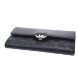 Chanel Chanel Matrasse Double Coco Clip Flap Wallet Black A84426 Unisex Curf Long Wallet AB Rank Used Sinkjo