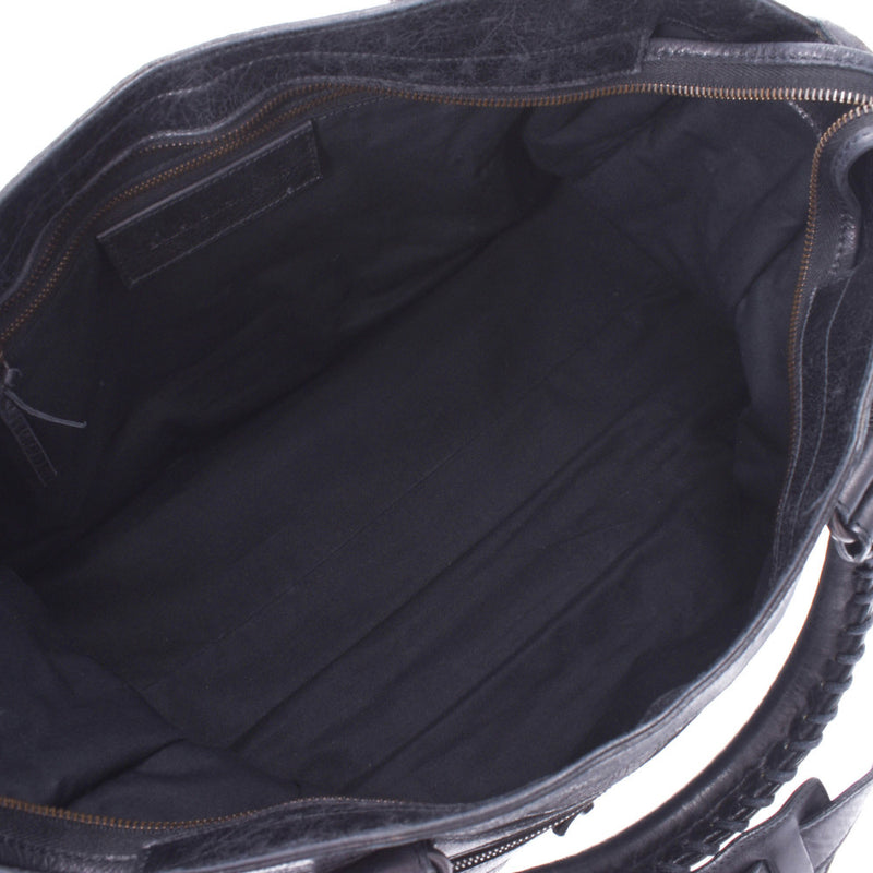 BALENCIAGA Balenciaga The Part Time Black 168028 Ladies Ram Skin Handbag B Rank used Ginzo