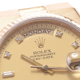 ROLEX ロレックス デイデイト オイスタークオーツ 19018A メンズ YG 腕時計 クオーツ シャンパン文字盤 Aランク 中古 銀蔵