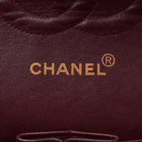 CHANEL Chanel Matrasse Chain Shoulder Double Lid 25cm Black Gold Bracket Ladies Ram Skin Shoulder Bag B Rank Used Ginzo