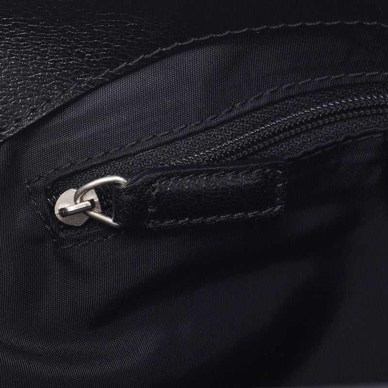 CHRISTIAN DIOR クリスチャンディオール トロッター柄 植物柄刺繍 黒 シルバー金具 レディース ジャガード ハンドバッグ ABランク 中古 銀蔵