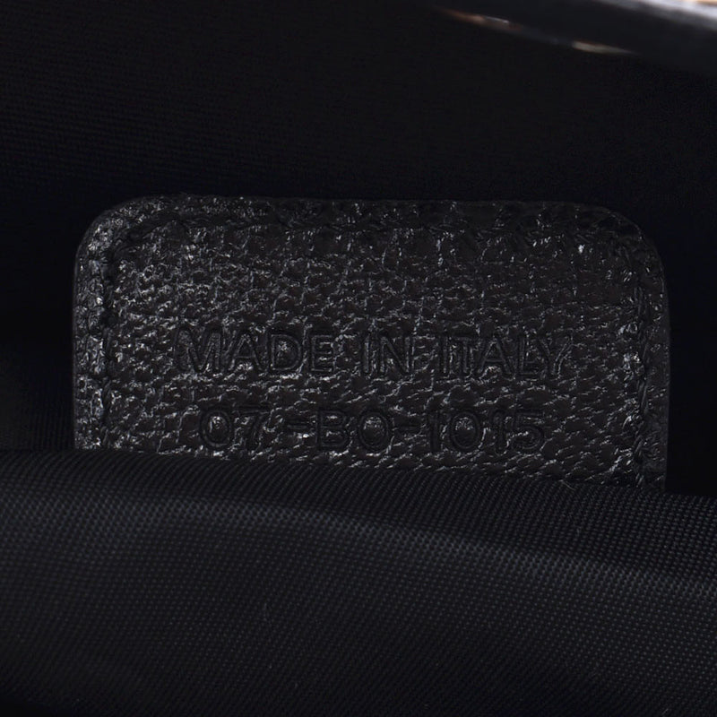CHRISTIAN DIOR クリスチャンディオール トロッター柄 植物柄刺繍 黒 シルバー金具 レディース ジャガード ハンドバッグ ABランク 中古 銀蔵