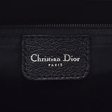 CHRISTIAN DIOR クリスチャンディオール トロッター柄 植物柄刺繍 黒 シルバー金具 レディース ジャガード ハンドバッグ ABランク 中古 銀蔵