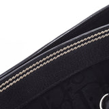 CHRISTIAN DIOR クリスチャンディオール トロッター柄 植物柄刺繍 黒 シルバー金具 レディース ジャガード ハンドバッグ ABランク 中古 銀蔵