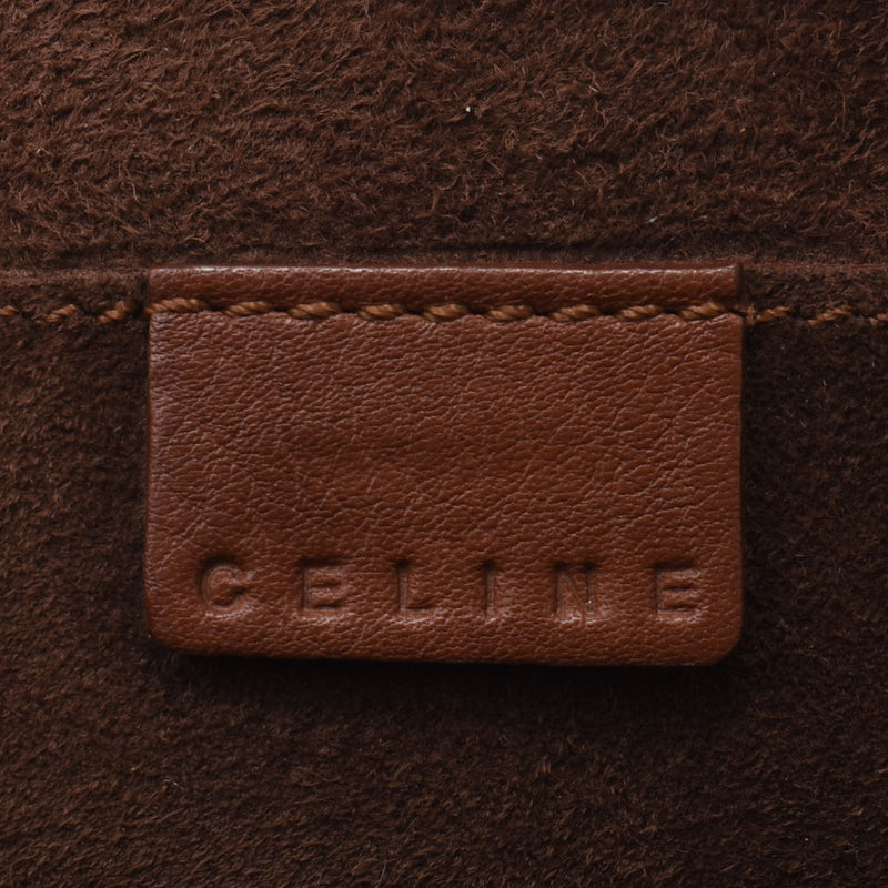 CELINE Celine Buggy Bag Studs Brown Antique Gold Gold Gold Gold Gold Gold Leather Handbag AB Rank Used Ginzo