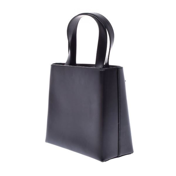 Salvatore Ferragamo Ferragamo 2WAY Shoulder Bag Black Silver Bracket Ladies Leather Handbag A Rank used Ginzo