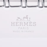 HERMES Hermes Rifur Agenda MM Replacement Solid Laptop White/Silver Bracket Unisex Paper Accessories Unused Ginzo