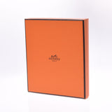 HERMES Hermes Rifur Agenda MM Replacement Solid Laptop White/Silver Bracket Unisex Paper Accessories Unused Ginzo