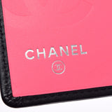 CHANEL Chanel Cambon Line Black/Black Ladies Ram Skin/Enamel Long Wallet New Used Ginzo