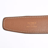 HERMES Hermes Reversible 90cm Black/Gold Gold Bracket ○ Y engraved (around 1995) Men's leather belt AB Rank used Ginzo