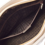 CHRISTIAN DIOR クリスチャンディオール カナージュバッグ アイボリー ゴールド金具 レディース ラムスキン ハンドバッグ Bランク 中古 銀蔵