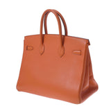 HERMES Hermes Birkin 35 Orange Gold Bracket □ C engraved (around 1999) Unisex Vola River Handbag B Rank used Ginzo