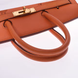 HERMES Hermes Birkin 35 Orange Gold Bracket □ C engraved (around 1999) Unisex Vola River Handbag B Rank used Ginzo
