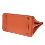 HERMES Hermes Birkin 35 Orange Gold Bracket □ C engraved (around 1999) Unisex Vola River Handbag B Rank used Ginzo