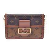 LOUIS VUITTON ルイヴィトン モノグラム リバース ドーフィーヌ キャメル系/ブラウン M68746 レディース モノグラムリバースキャンバス 2WAYバッグ Bランク 中古 銀蔵