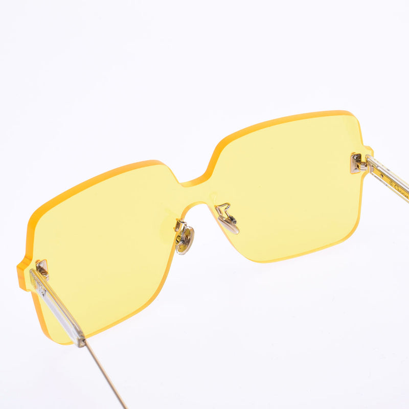 克里斯蒂安·迪奥（Christian dior Christian Dior）金属框架黄色40GHO男女通用太阳镜未使用的金佐（Ginzo）