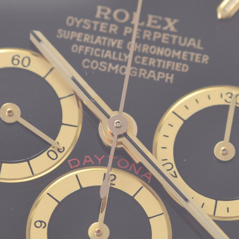 [Cash special price] ROLEX Rolex Daytona 16523 Men's SS/YG Watch Automatic Black Dial A Rank Used Ginzo