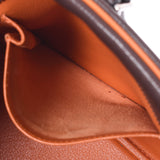 HERMES エルメス プリュム32 バイカラー カカオ/オレンジ シルバー金具 □J刻印(2006年頃) レディース ヴォーエプソン ハンドバッグ Bランク 中古 銀蔵