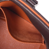 HERMES エルメス プリュム32 バイカラー カカオ/オレンジ シルバー金具 □J刻印(2006年頃) レディース ヴォーエプソン ハンドバッグ Bランク 中古 銀蔵