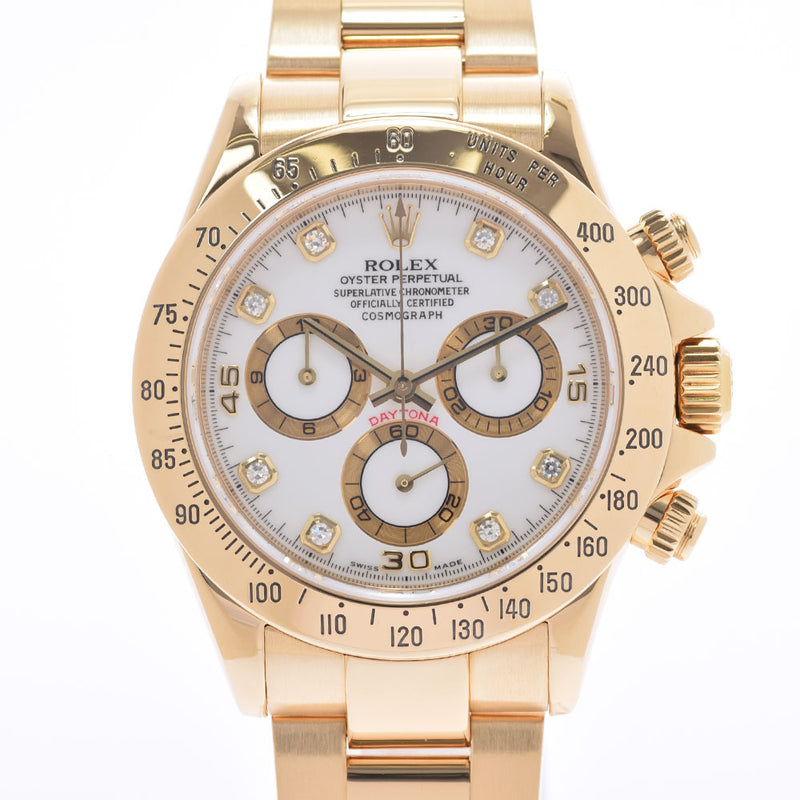 【現金特価】ROLEX ロレックス デイトナ 116528G メンズ YG 腕時計 自動巻き ホワイト文字盤 Aランク 中古 銀蔵