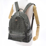 MCM MCM Eem Backpack Studs Khaki Silver Bracket Ladies Leather Backpack Daypack AB Rank Used Ginzo