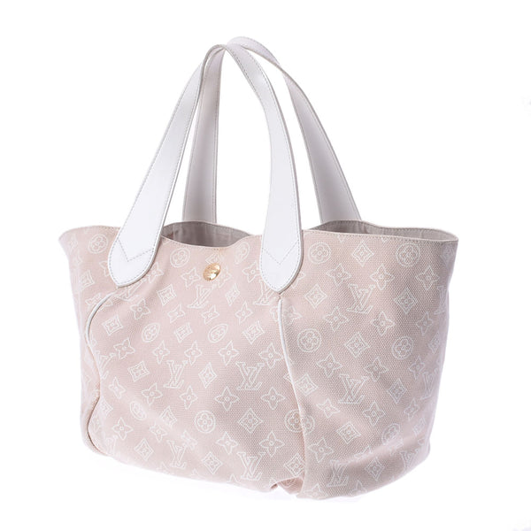 LOUIS VUITTON Louis Vuitton Beach Line Bey Panema GM Beige M95986 Ladies Canvas/Leather Tote Bag B Rank used Ginzo