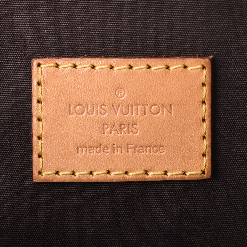 路易威顿路易斯·维尔尼·阿尔玛·阿尔玛（Louis Vuitton Alma）PM Amalant M91611女士会标Monogram Verni手提包B等级使用Ginzo