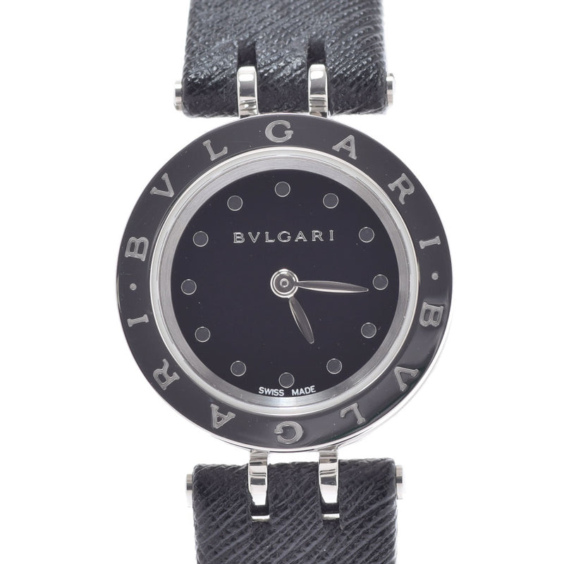 BVLGARI ブルガリ B-ZERO1 BZ23S レディース SS/革 腕時計 クオーツ 黒文字盤 Aランク 中古 銀蔵