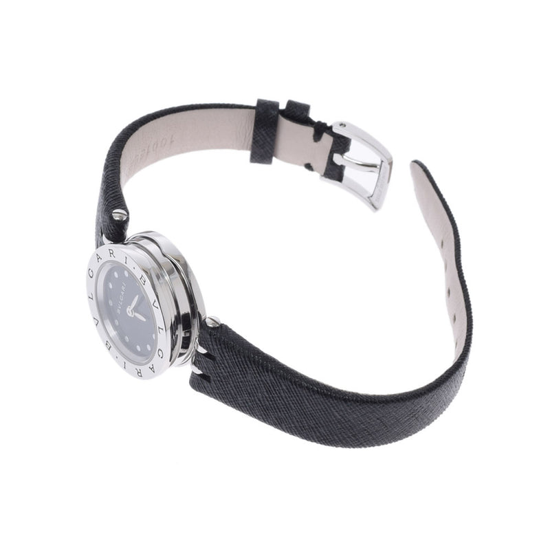 BVLGARI ブルガリ B-ZERO1 BZ23S レディース SS/革 腕時計 クオーツ 黒文字盤 Aランク 中古 銀蔵