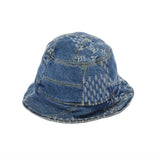 LOUIS VUITTON Louis Vuitton Bone Damier Giant Wave Denim Hat NIGO 20AW Hat Blue MP2733 Men's Cotton 100 % Cap A Rank Used Ginzo