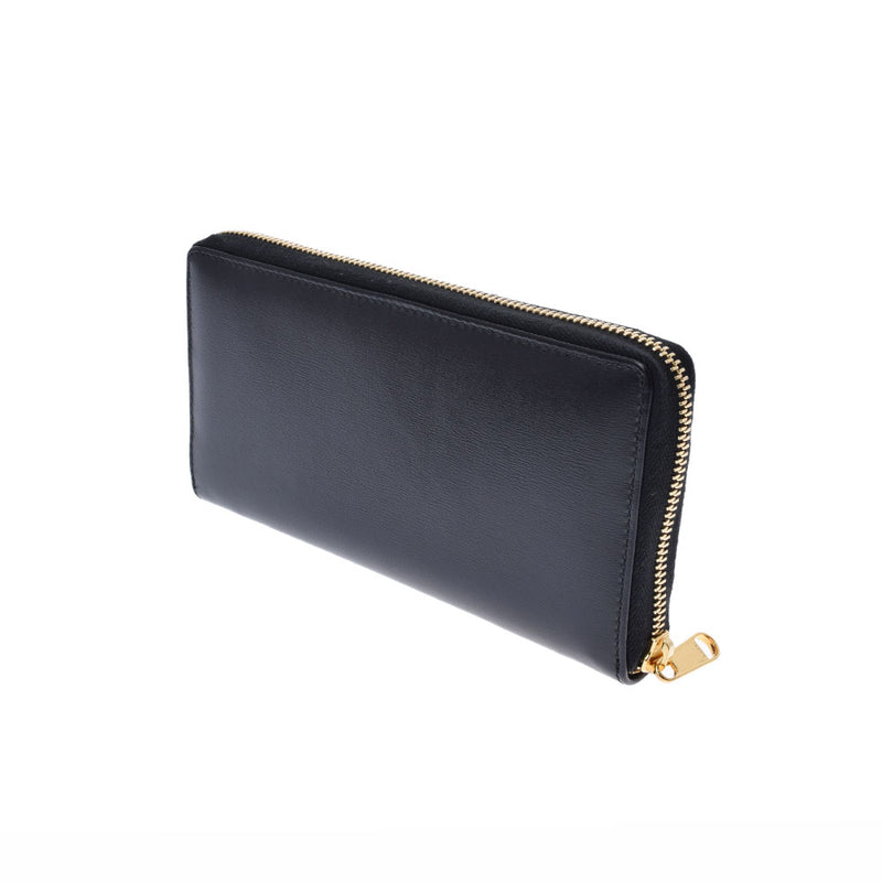 Gucci Long Wallet with Horsebit, Black, Leather