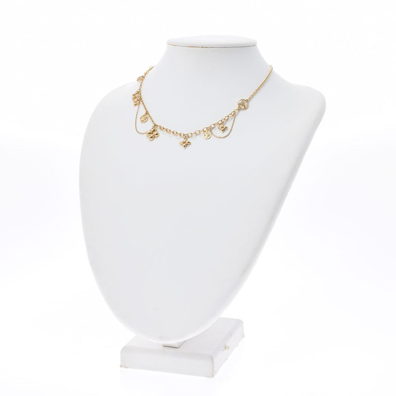 LOUIS VUITTON Louis Vuitton Corie Blooming Gold metal M64855 Unisex GP Necklace A Rank Used Ginzo