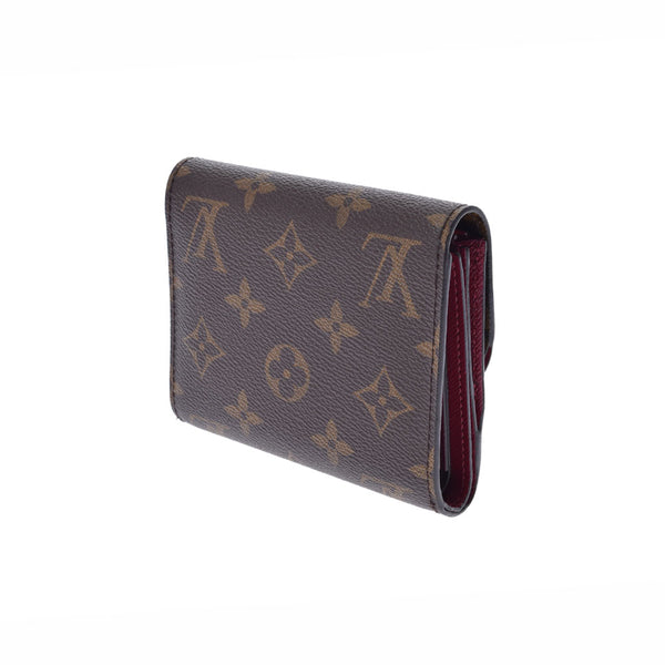 LOUIS VUITTON ルイヴィトン モノグラム ポルトフォイユアリアンヌ フューシャ M62036 ユニセックス モノグラムキャンバス 三つ折り財布 Aランク 中古 銀蔵