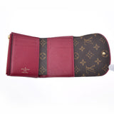 路易威顿路易斯·维顿（Louis Vuitton）Monogry portofoyille arianne fuchsha M62036男女通用会标帆布三折钱包