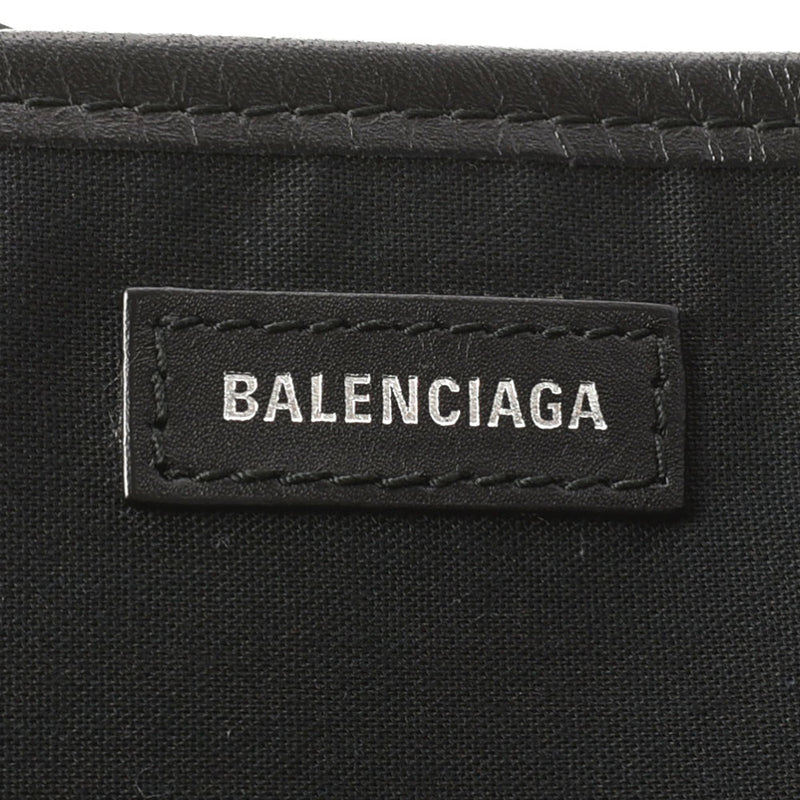 BALENCIAGA Balenciaga Nevika Bass White/Black 339933 Unisex Canvas Handbag AB Rank Used Ginzo